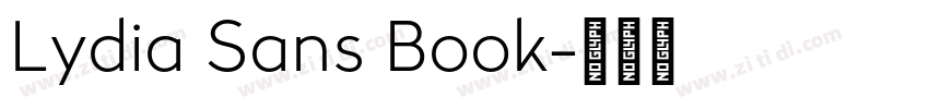 Lydia Sans Book字体转换 Lydia Sans Book字体转换